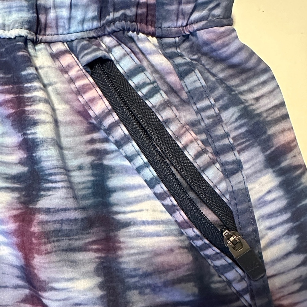 Athleta Girl Blue and Purple Patterned Romper - Picture 7 of 9